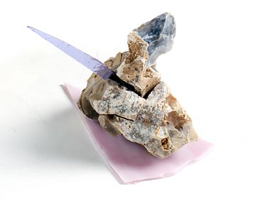 Lex Shute_Anuke, 2018. Flint, glass, 13x11x12cm_web
