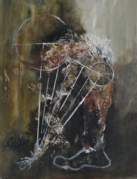 Lex-Thomas_-Third-Person-(Help-Machine),-2016.-Oil-on-paper-on-board,-30x23cm_web