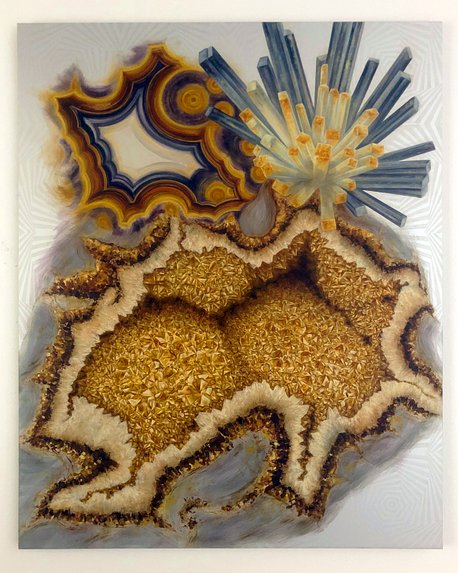 Lex Shute_Euryale Aster Vision, 2023. Oil on Aluminium, 100x80cm