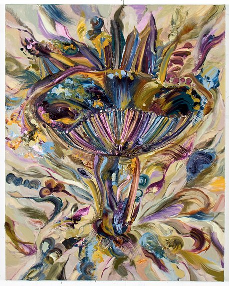 Lex Shute_Witchy Pox Trigger, 2020. Oil on canvas, 77x61cm