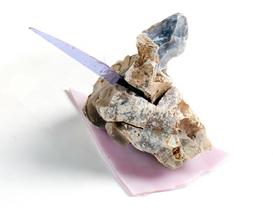 Lex Shute_Anuke, 2018. Flint, glass, 13x11x12cm_web